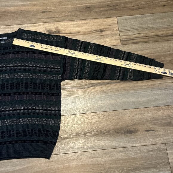 Men's VTG Jantzen Geometric Knit Sweater SZ LARGE Multicolor Grandpa Retro - Picture 6 of 12